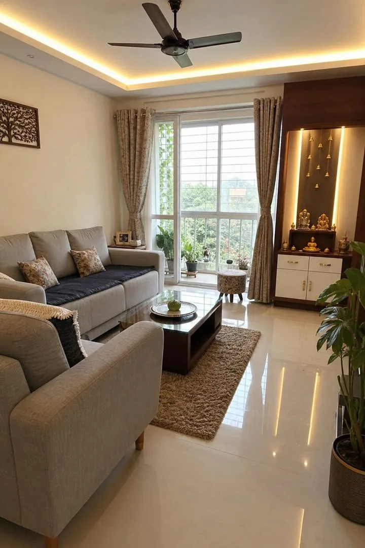 Indian living room used for a room audit